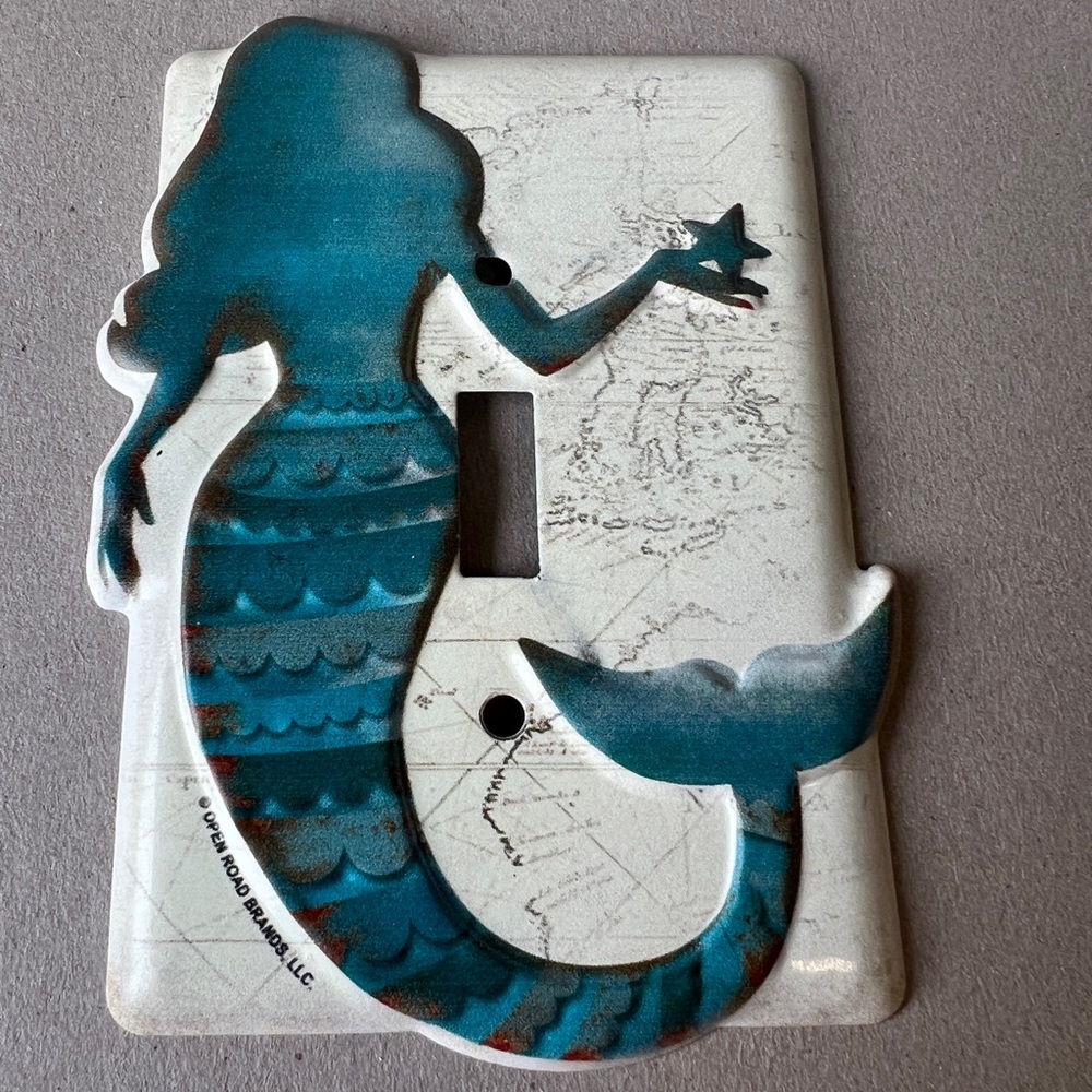 Mermaid light switch cover